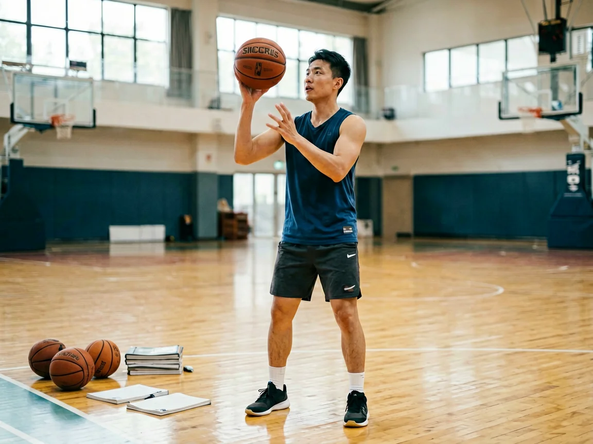赛场拼搏的萨尔篮球球员